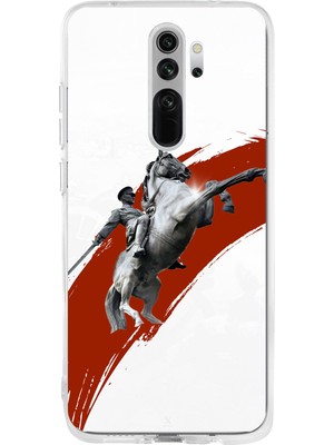 TechTree Redmi Note 8 Uyumlu Şaha Kalkmış At Detaylı Atatürk  Baskılı Silikon Kılıf