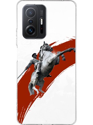 TechTree Xiaomi Mi 11T-11T Pro Uyumlu Şaha Kalkmış At Detaylı Atatürk  Baskılı Silikon Kılıf