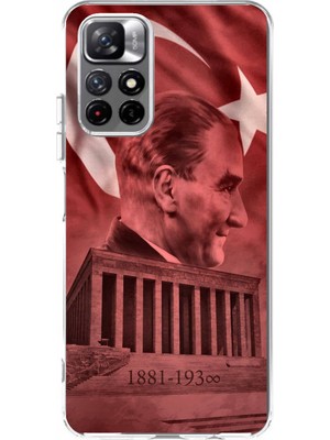 TechTree Redmi 10 Uyumlu Atatürk Portresi ve Anıtkabir Baskılı Silikon Kılıf