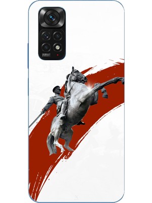 TechTree Redmi Note 11-11S Uyumlu Şaha Kalkmış At Detaylı Atatürk  Baskılı Silikon Kılıf