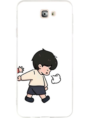 TechTree Samsung Galaxy J7 Prime Uyumlu Zorla Götürülen Sevgili - Çift Kombini Baskılı Silikon Kılıf