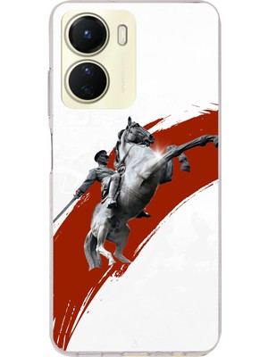 TechTree Vivo Y16 Uyumlu Şaha Kalkmış At Detaylı Atatürk  Baskılı Silikon Kılıf