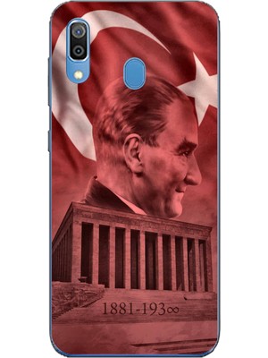 TechTree Samsung Galaxy A20-A30 Uyumlu Atatürk Portresi ve Anıtkabir Baskılı Silikon Kılıf