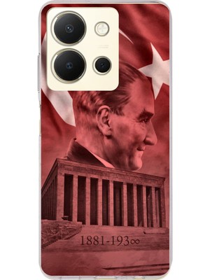 TechTree Vivo Y36 Uyumlu Atatürk Portresi ve Anıtkabir Baskılı Silikon Kılıf