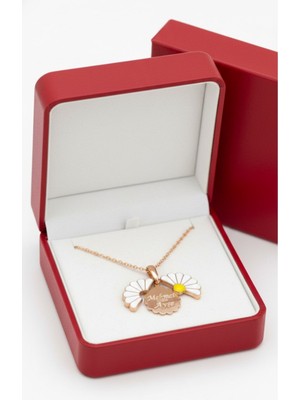 Çekirdek Jewelry 925 Ayar Gümüş Kişiye Özel Papatya Kolye