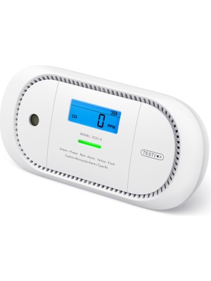 X-Sense Innovations X-Sense Karbonmonoksit Alarmı, Dijital LCD Ekranlı, 5 Yıl Değiştirilebilir Pil ve Tepe Değer Hafızalı Co Dedektör Alarmı, XC01-R