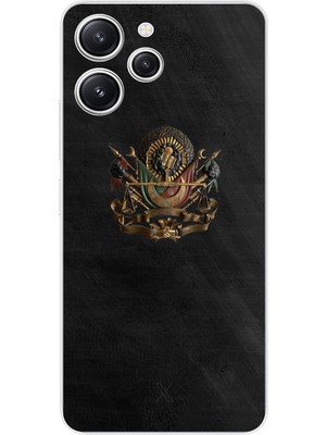 TechTree Redmi 12 Uyumlu Osmanlı Tuğrası Detaylı Baskılı Silikon Kılıf