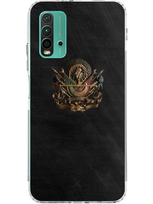 TechTree Redmi 9t-Poco M3 Uyumlu Osmanlı Tuğrası Detaylı Baskılı Silikon Kılıf