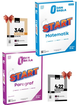 Üç Dört Beş Yayınları 345  Start Matematik Soru BANKASI-345  Start Paragraf Soru Bankası