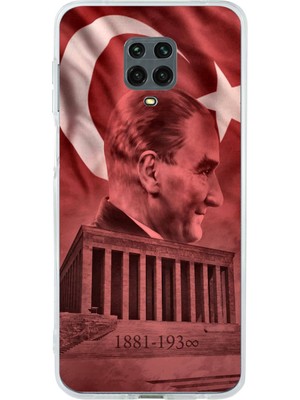 TechTree Redmi Note 9 Pro-9s Uyumlu Atatürk Portresi ve Anıtkabir Baskılı Silikon Kılıf