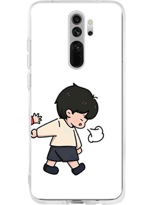 TechTree Redmi Note 8 Uyumlu Zorla Götürülen Sevgili - Çift Kombini Baskılı Silikon Kılıf