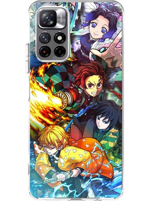 TechTree Redmi 10 Uyumlu Demon Slayer Efsanesi:iblis Avcıları Baskılı Silikon Kılıf