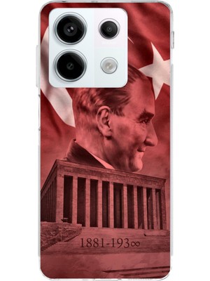 TechTree Redmi Note 13 Pro 5g Uyumlu Atatürk Portresi ve Anıtkabir Baskılı Silikon Kılıf