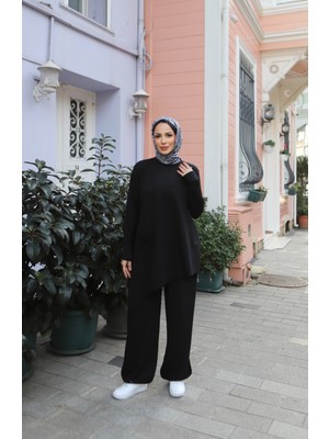 Nisum Moda Asimetrik Kesim Cepli Modal Takım