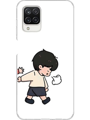 TechTree Samsung Galaxy A12-M12 Uyumlu Zorla Götürülen Sevgili - Çift Kombini Baskılı Silikon Kılıf