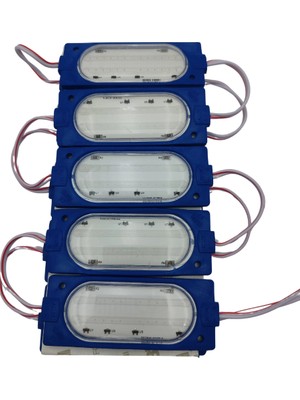 Powerr Led Aydınlatma 12 Volt Cob Ledli Animasyonlu Mavi Çakar Modül 5 Adet