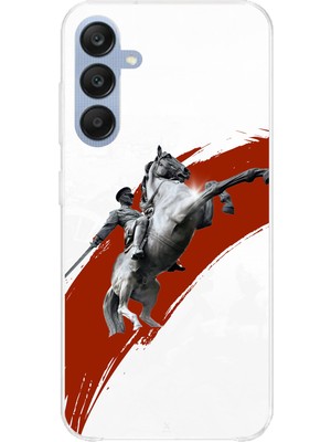 TechTree Samsung Galaxy A25 Uyumlu Şaha Kalkmış At Detaylı Atatürk  Baskılı Silikon Kılıf
