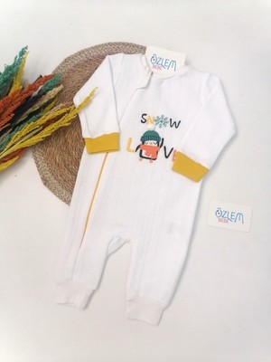 Bebitof Snow Lover Kapitone Beyaz Tulum 6-9 Ay