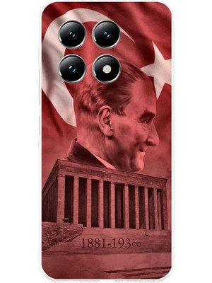 TechTree Xiaomi Mi 14T Uyumlu Atatürk Portresi ve Anıtkabir Baskılı Silikon Kılıf
