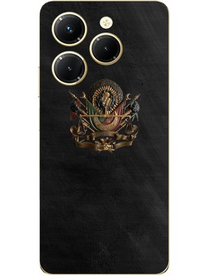 TechTree Infinix Hot 40-40 Pro Uyumlu Osmanlı Tuğrası Detaylı Baskılı Silikon Kılıf