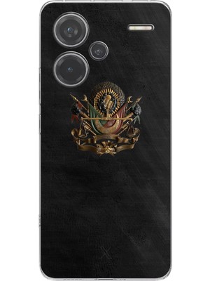 TechTree Redmi Note 13 Pro Plus Uyumlu Osmanlı Tuğrası Detaylı Baskılı Silikon Kılıf
