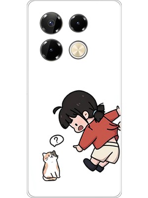 TechTree Infinix Note 40 Pro Uyumlu Zorla Çekiştirilen Sevgili - Çift Kombini Baskılı Silikon Kılıf