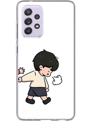 TechTree Samsung Galaxy A72 Uyumlu Zorla Götürülen Sevgili - Çift Kombini Baskılı Silikon Kılıf