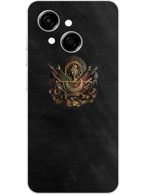 TechTree Tecno Spark Go 1 Uyumlu Osmanlı Tuğrası Detaylı Baskılı Silikon Kılıf