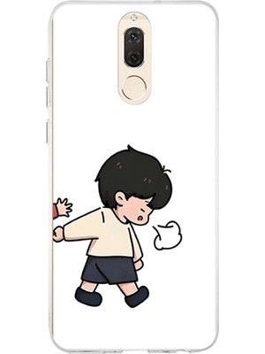 TechTree Huawei Mate 10 Lite Uyumlu Zorla Götürülen Sevgili - Çift Kombini Baskılı Silikon Kılıf