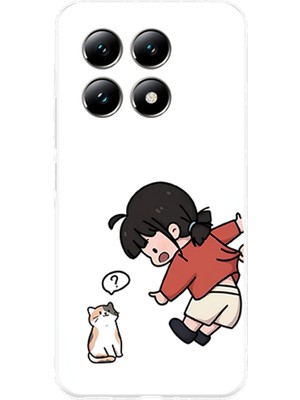 TechTree Xiaomi Mi 14T Pro Uyumlu Zorla Çekiştirilen Sevgili - Çift Kombini Baskılı Silikon Kılıf