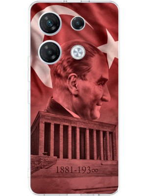 TechTree Infinix Gt 20 Pro Uyumlu Atatürk Portresi ve Anıtkabir Baskılı Silikon Kılıf