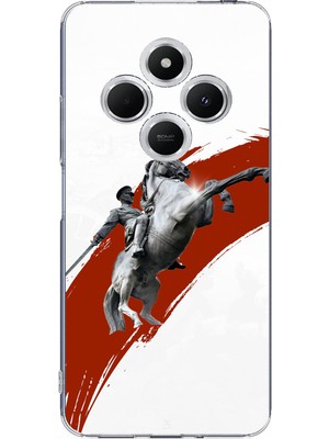 TechTree Redmi 14C Uyumlu Şaha Kalkmış At Detaylı Atatürk  Baskılı Silikon Kılıf