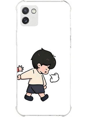 TechTree Samsung Galaxy A03 Uyumlu Zorla Götürülen Sevgili - Çift Kombini Baskılı Silikon Kılıf