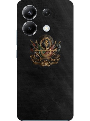 TechTree Poco X6 Pro Uyumlu Osmanlı Tuğrası Detaylı Baskılı Silikon Kılıf
