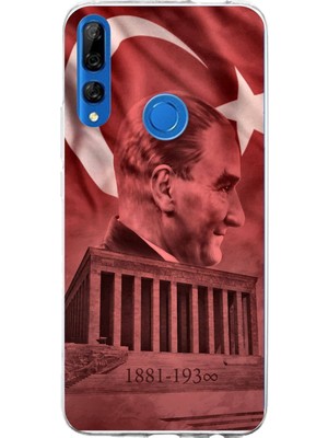 TechTree Honor 9x Uyumlu Atatürk Portresi ve Anıtkabir Baskılı Silikon Kılıf