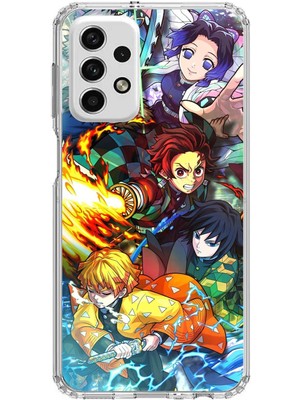 TechTree Samsung Galaxy A73 Uyumlu Demon Slayer Efsanesi:iblis Avcıları Baskılı Silikon Kılıf