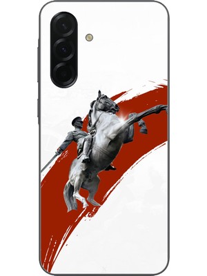 TechTree Samsung Galaxy A36 Uyumlu Şaha Kalkmış At Detaylı Atatürk  Baskılı Silikon Kılıf