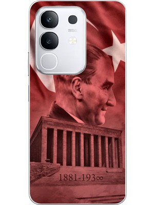 TechTree Vivo Y29 Uyumlu Atatürk Portresi ve Anıtkabir Baskılı Silikon Kılıf