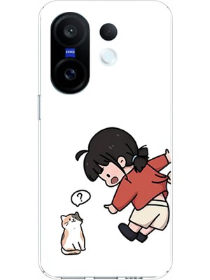 TechTree Vivo X200 Fe Uyumlu Zorla Çekiştirilen Sevgili - Çift Kombini Baskılı Silikon Kılıf