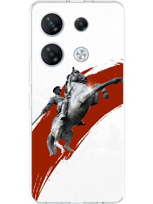 TechTree Infinix Gt 20 Pro Uyumlu Şaha Kalkmış At Detaylı Atatürk  Baskılı Silikon Kılıf