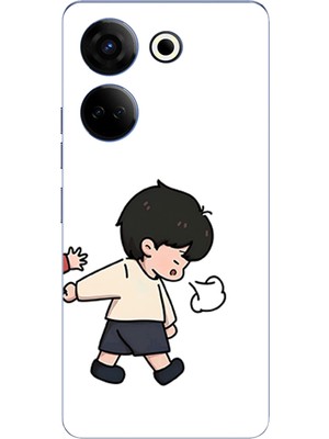 TechTree Tecno Camon 20-20 Pro Uyumlu Zorla Götürülen Sevgili - Çift Kombini Baskılı Silikon Kılıf