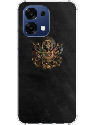 TechTree Oppo A6 Pro Uyumlu Osmanlı Tuğrası Detaylı Baskılı Silikon Kılıf