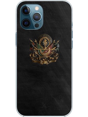 TechTree iPhone 12 Pro Max Uyumlu Osmanlı Tuğrası Detaylı Baskılı Silikon Kılıf