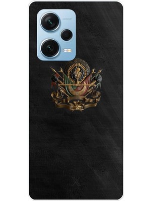 TechTree Redmi Note 12 Pro 5g Uyumlu Osmanlı Tuğrası Detaylı Baskılı Silikon Kılıf