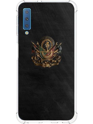 TechTree Samsung Galaxy A7 2018 Uyumlu Osmanlı Tuğrası Detaylı Baskılı Silikon Kılıf