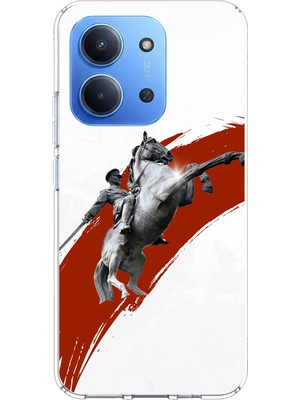 TechTree Redmi 15C Uyumlu Şaha Kalkmış At Detaylı Atatürk  Baskılı Silikon Kılıf