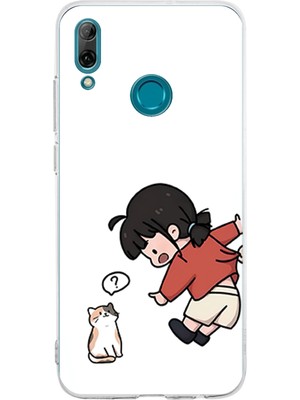TechTree Huawei P Smart 2019 Uyumlu Zorla Çekiştirilen Sevgili - Çift Kombini Baskılı Silikon Kılıf