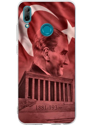 TechTree Huawei P Smart 2019 Uyumlu Atatürk Portresi ve Anıtkabir Baskılı Silikon Kılıf