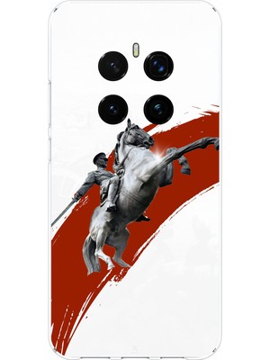 TechTree Honor Magic 7 Pro Uyumlu Şaha Kalkmış At Detaylı Atatürk  Baskılı Silikon Kılıf