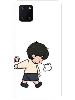 TechTree Samsung Galaxy Note 10 Lite Uyumlu Zorla Götürülen Sevgili - Çift Kombini Baskılı Silikon Kılıf